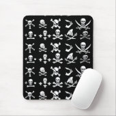 SCHWARZE PIRATBANNER, KREUZTE, SCHWERTER MOUSEPAD (Mit Mouse)