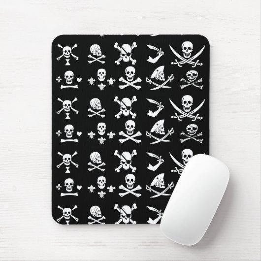 SCHWARZE PIRATBANNER, KREUZTE, SCHWERTER MOUSEPAD (Mit Mouse)