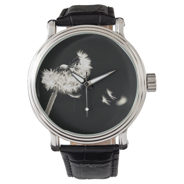 Schwarze Pissbettuhr Armbanduhr (Vorderseite)