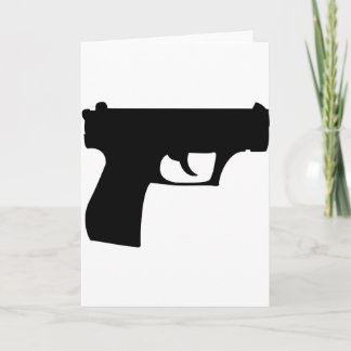 schwarze Pistole - Gewehr Karte