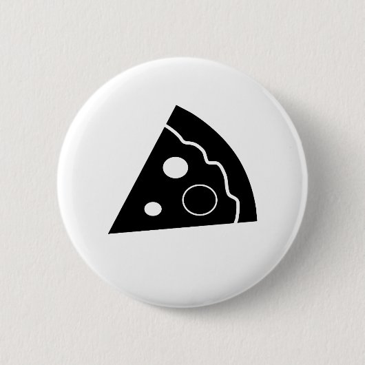 Schwarze Pizza Button (Vorderseite)
