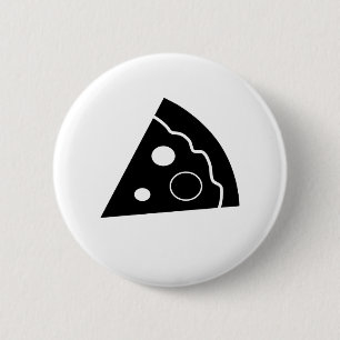 Schwarze Pizza Button
