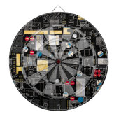 Schwarze Platine Dartscheibe (vorne)