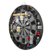 Schwarze Platine Dartscheibe (Vorderseite rechts)