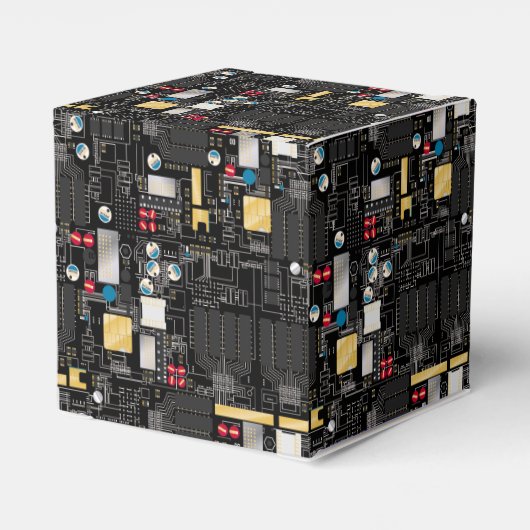 Schwarze Platine Geschenkschachtel (Rückseite)