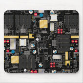 Schwarze Platine Mousepad (Vorne)