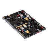 Schwarze Platine Notizblock (Rechte Seite)