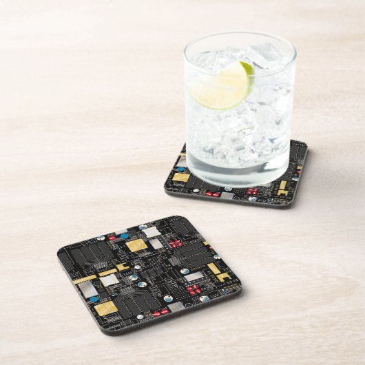 Schwarze Platine Untersetzer (Rechte Seite)