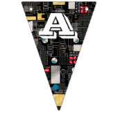 Schwarze Platine Wimpelkette (Dritte Fahne)