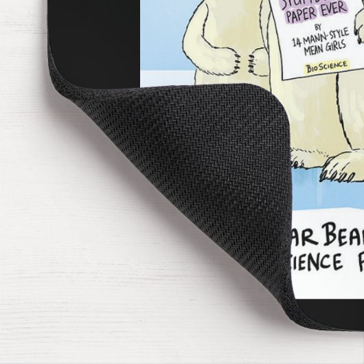 Schwarze polarer mousepad (Ecke)