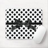 SCHWARZE POLKA-DOT-BODEN-MAUSPAD MOUSEPAD (Mit Mouse)