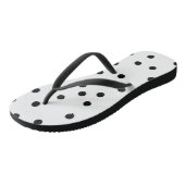SCHWARZE POLKA-DOTS BADESANDALEN (Schrägansicht)