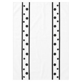 Schwarze Polka Dots Geometric Tischdecke