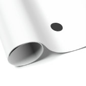 Schwarze Polka Dots Muster Custom White 2023 Niedl Geschenkpapier (Rolleneckpunkt)