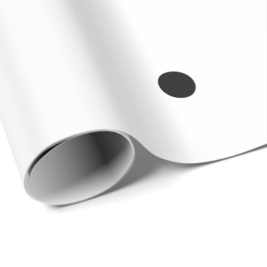 Schwarze Polka Dots Muster Custom White 2023 Niedl Geschenkpapier (Rolleneckpunkt)