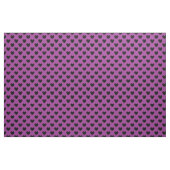 Schwarze Polka-Herzen auf lila Stoff (Yard (91,4 cm))