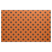Schwarze Polka-Kreuze auf Orange Stoff (Fat Quarter (45,7 x 55,9 cm))