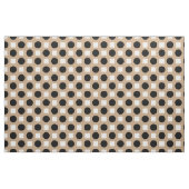 Schwarze Polka-Punkte auf Beige Stoff (Fat Quarter (45,7 x 55,9 cm))