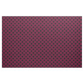 Schwarze Polka-Punkte auf Bordeaux Stoff (Yard (91,4 cm))