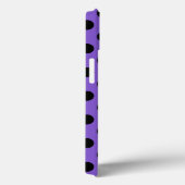 Schwarze Polka Punkte auf der Case-Mate iPhone-Hül iPhone Hülle (Rückseite / Rechts)