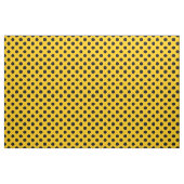 Schwarze Polka-Punkte auf Gelb Stoff (Yard (91,4 cm))