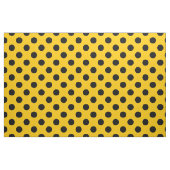 Schwarze Polka-Punkte auf Gelb Stoff (Fat Quarter (45,7 x 55,9 cm))