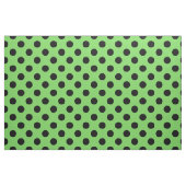 Schwarze Polka-Punkte auf Kalkgrün Stoff (Fat Quarter (45,7 x 55,9 cm))