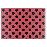 Schwarze Polka Punkte auf Korallen