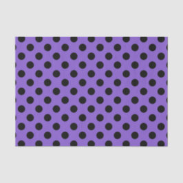 Schwarze Polka-Punkte auf Lavendel Seidenpapier