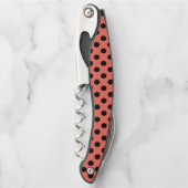 Schwarze Polka-Punkte auf lebende Korallen Kellnermesser (Vorderseite)