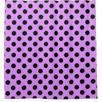 Schwarze Polka-Punkte auf Lila