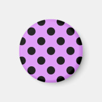 Schwarze Polka-Punkte auf Lila