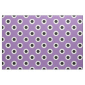 Schwarze Polka Punkte auf Lila Stoff (Fat Quarter (45,7 x 55,9 cm))