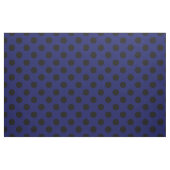 Schwarze Polka Punkte auf marineblau Stoff (Fat Quarter (45,7 x 55,9 cm))