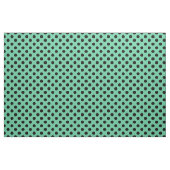 Schwarze Polka Punkte auf Minzgrün Stoff (Yard (91,4 cm))