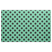 Schwarze Polka Punkte auf Minzgrün Stoff (Fat Quarter (45,7 x 55,9 cm))