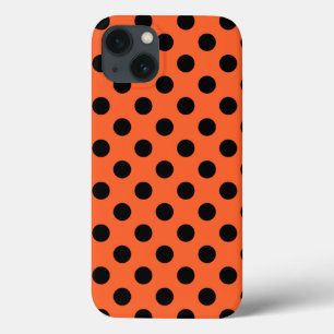 Schwarze Polka Punkte auf orange Case-Mate iPhone  Case-Mate iPhone Hülle