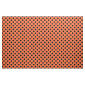 Schwarze Polka-Punkte auf Orange Stoff (Yard (91,4 cm))