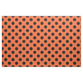 Schwarze Polka-Punkte auf Orange Stoff (Fat Quarter (45,7 x 55,9 cm))