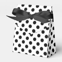 Schwarze Polka Punkte auf weiß