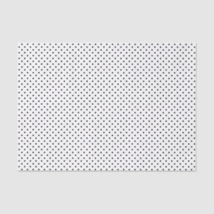 Schwarze Polka Punkte auf Weiß Seidenpapier