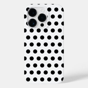 Schwarze Polka-Punkte für das weiße iPhone wählen  Case-Mate iPhone 14 Pro Hülle