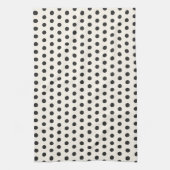 Schwarze Polka-Punkte Geschirrtuch (Vertikal)