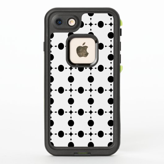 Schwarze Polka-Punkte, Polka-Dot-Muster, Punkte, g (Rückseite)