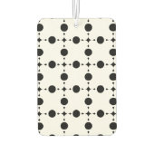 Schwarze Polka-Punkte, Polka-Dot-Muster, Punkte, g Autolufterfrischer (Rückseite)