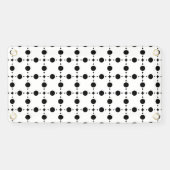 Schwarze Polka-Punkte, Polka-Dot-Muster, Punkte, g Banner (Horizontal)