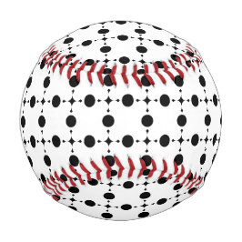 Schwarze Polka-Punkte, Polka-Dot-Muster, Punkte, g Baseball