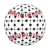 Schwarze Polka-Punkte, Polka-Dot-Muster, Punkte, g Baseball (Vorderseite)