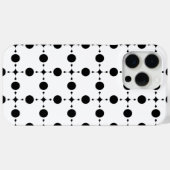 Schwarze Polka-Punkte, Polka-Dot-Muster, Punkte, g Case-Mate iPhone Hülle (Rückseite (Horizontal))