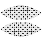 Schwarze Polka-Punkte, Polka-Dot-Muster, Punkte, g Football (Paneele)